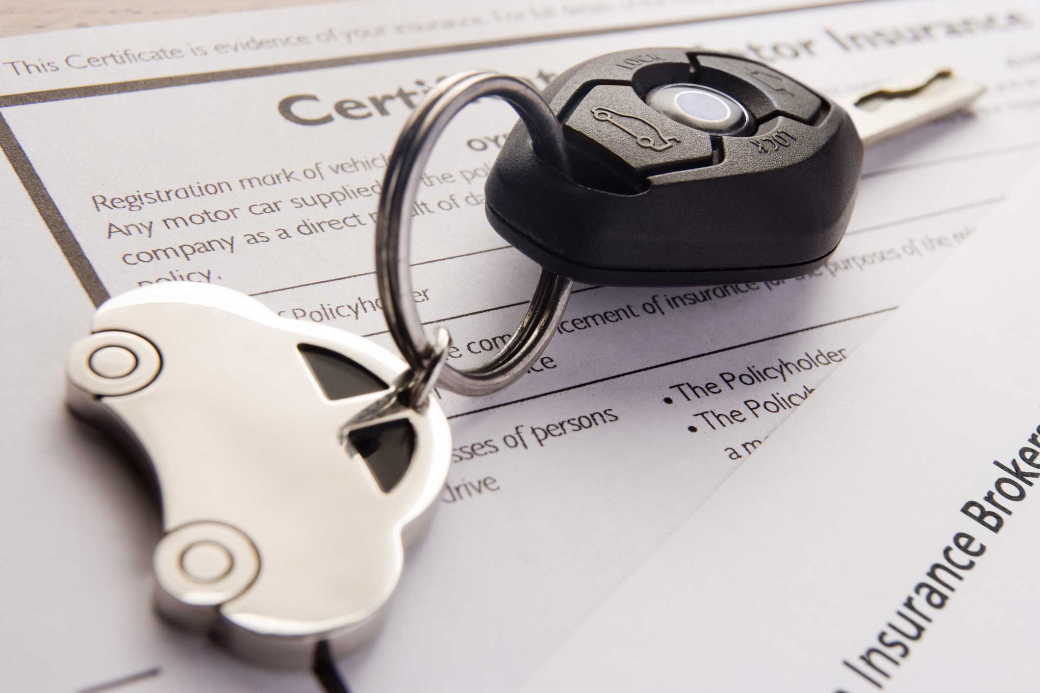 Car Keys On Insurance Documents, Still Life
